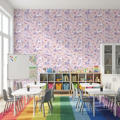 Unicorn Fantasy Wallpaper Candy Whimsical Wall Mural