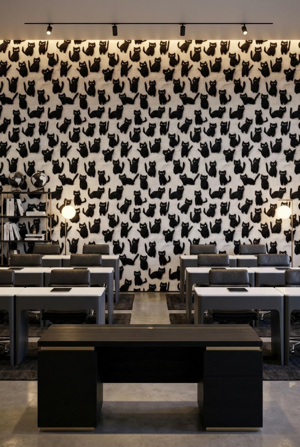 White Background Wallpaper Modern Playful Wall Mural