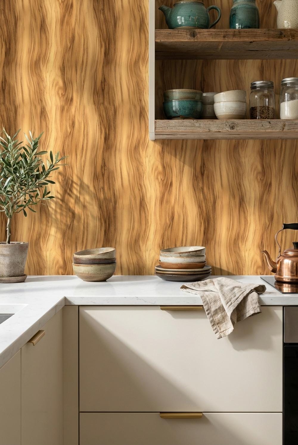 Wood Wallpaper Grain Texture Wall Mural