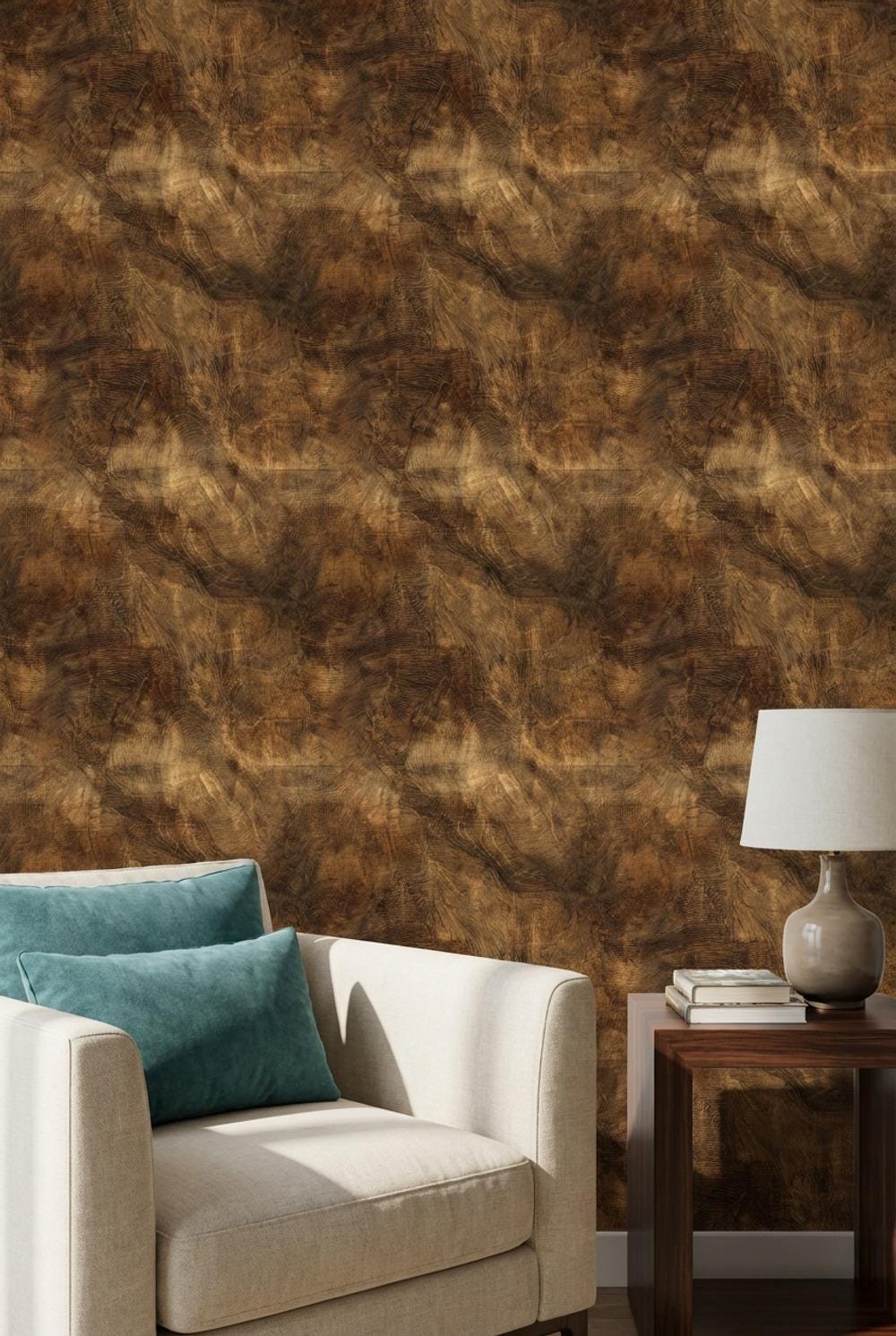 Abstract Pattern Wallpaper Vintage Rustic Wall Mural