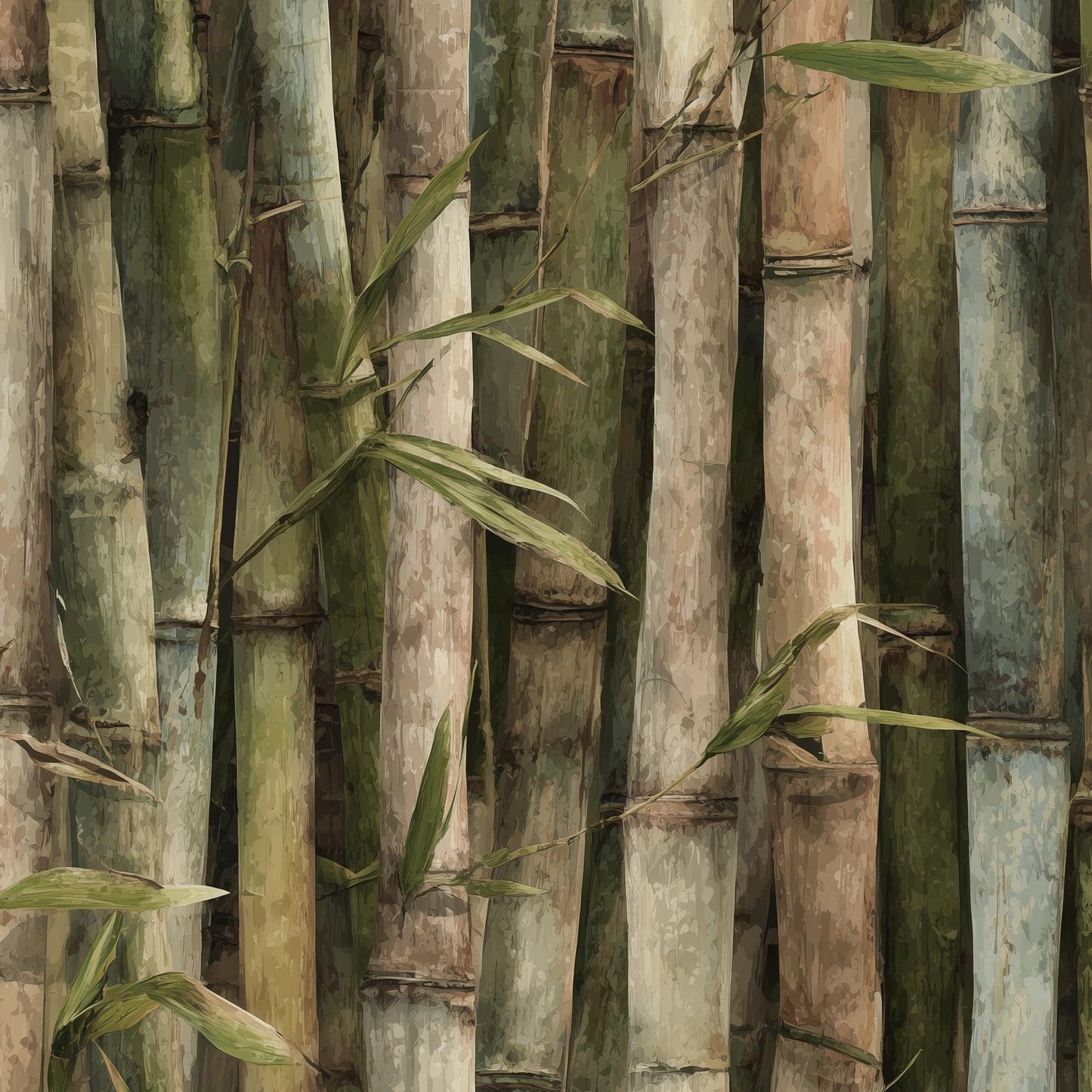 Shades Of Green Wallpaper Natural Bamboo Wall Mural
