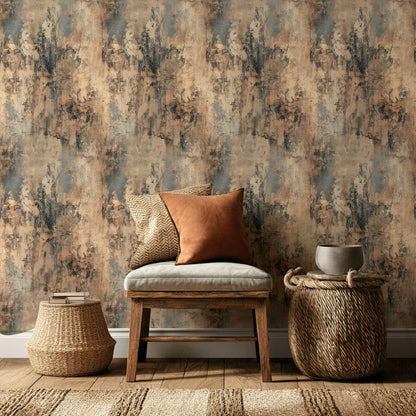 Textured Industrial Wallpaper Abstract Dark Wall Mural