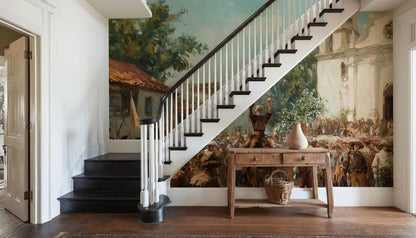 Historical Wallpaper Church Celebration Wall Mural