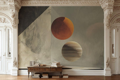 Elegant Sphere Wallpaper Modern Geometric Wall Mural