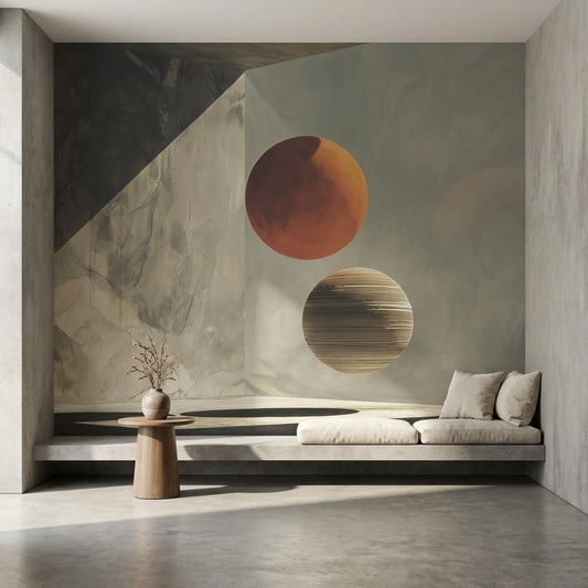 Elegant Sphere Wallpaper Modern Geometric Wall Mural
