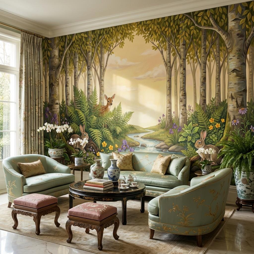 Forest Wallpaper Nature Wildlife Wall Mural