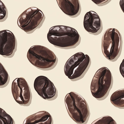 Coffee Beans Wallpaper Brown Modern Wall Mural