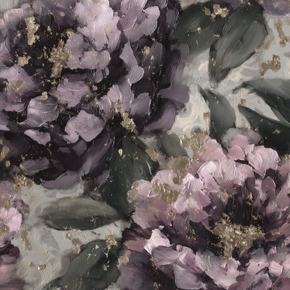 Floral Wallpaper Abstract Purple Wall Mural