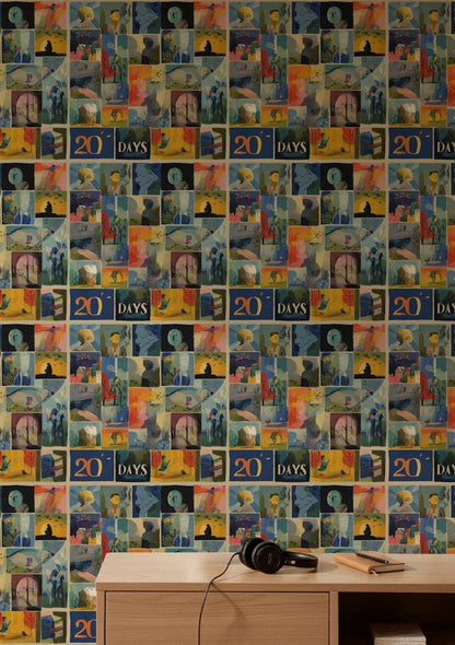 Collage Wallpaper Modern Eclectic Wall Mural