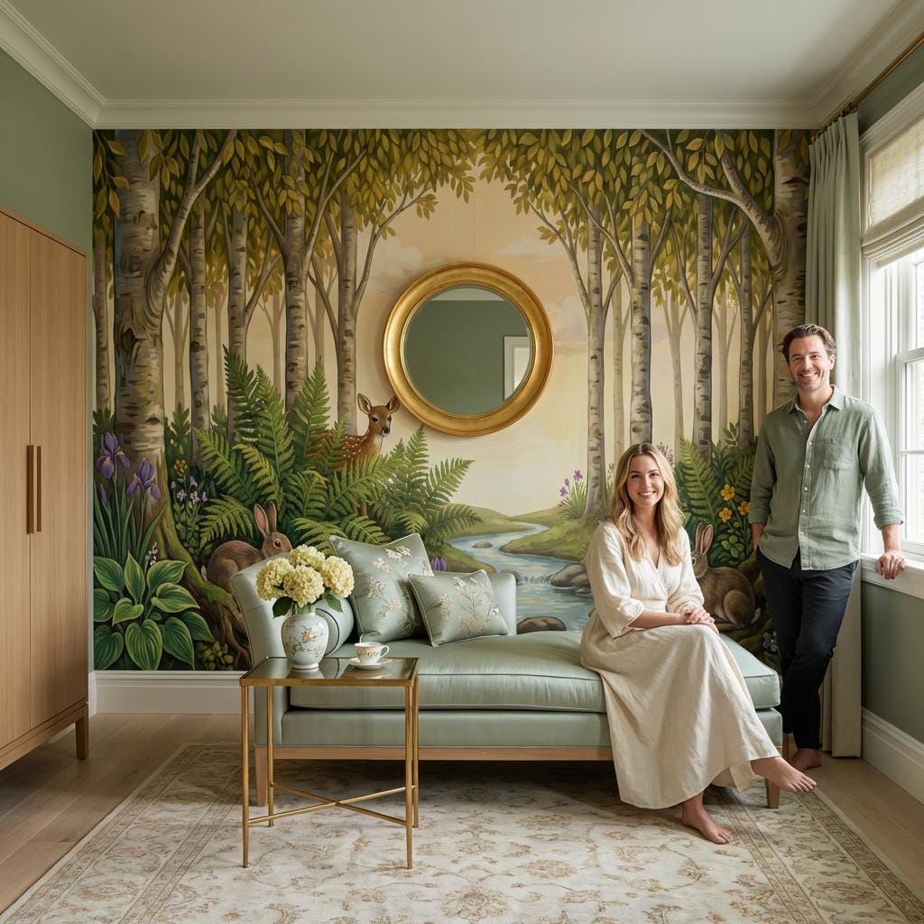 Forest Wallpaper Nature Wildlife Wall Mural