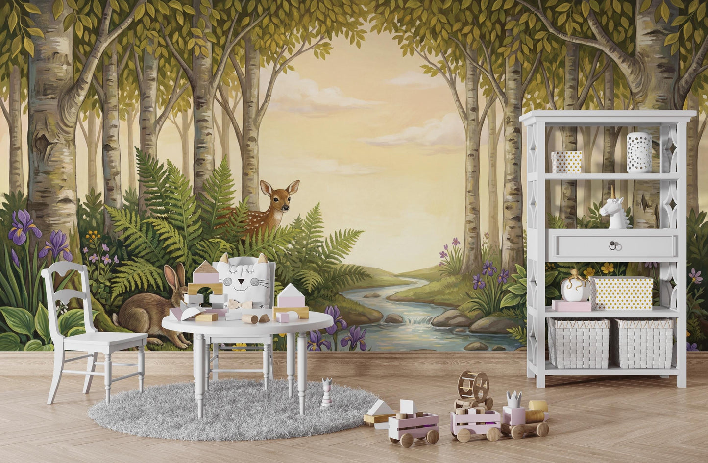 Forest Wallpaper Nature Wildlife Wall Mural