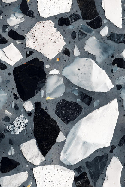 Terrazzo Wallpaper Stone Chips Marble Fragments Wall Mural