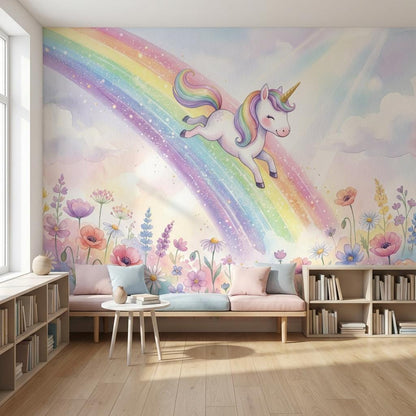 Watercolor Texture Wallpaper Painted Surface Artistic Finish Wall Mural