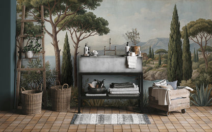 Walls Wallpaper Coastal Mediterranean Wall Mural
