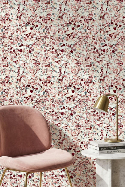 White Background Wallpaper Light Neutral Speckled Wall Mural