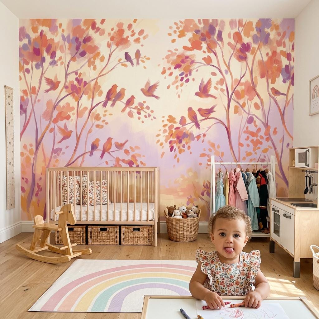 White Background Wallpaper Cream Ivory Wall Mural