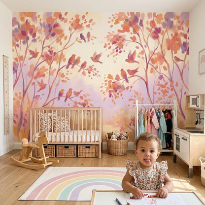 White Background Wallpaper Cream Ivory Wall Mural