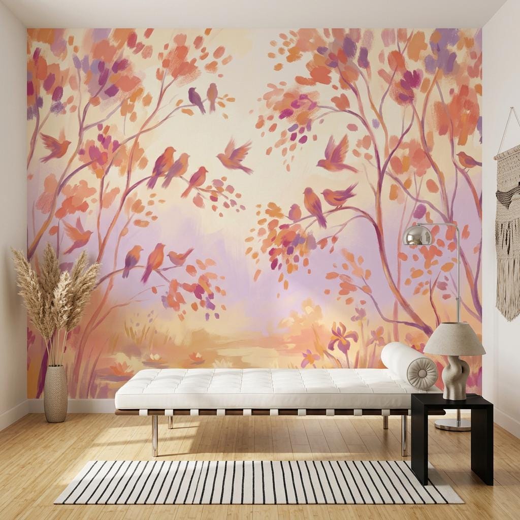 White Background Wallpaper Cream Ivory Wall Mural