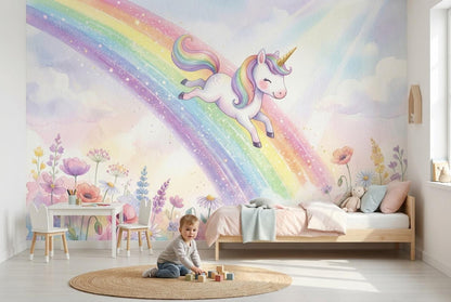 Watercolor Texture Wallpaper Painted Surface Artistic Finish Wall Mural