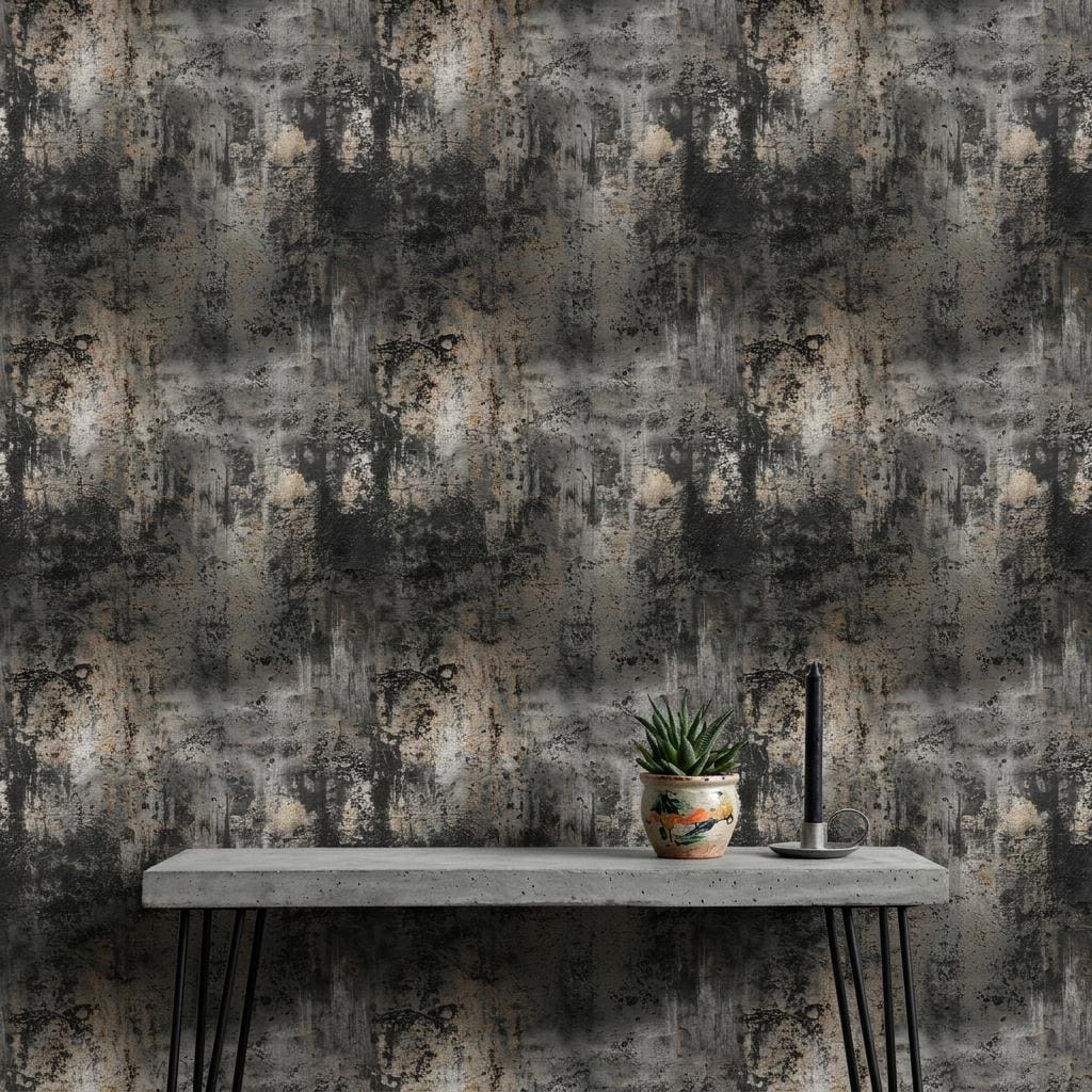 Grunge Texture Wallpaper Industrial Concrete Wall Mural