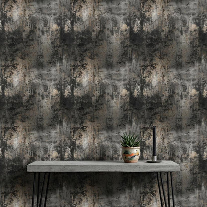 Grunge Texture Wallpaper Industrial Concrete Wall Mural