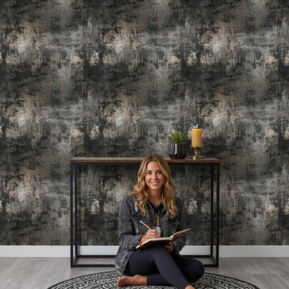 Grunge Texture Wallpaper Industrial Concrete Wall Mural