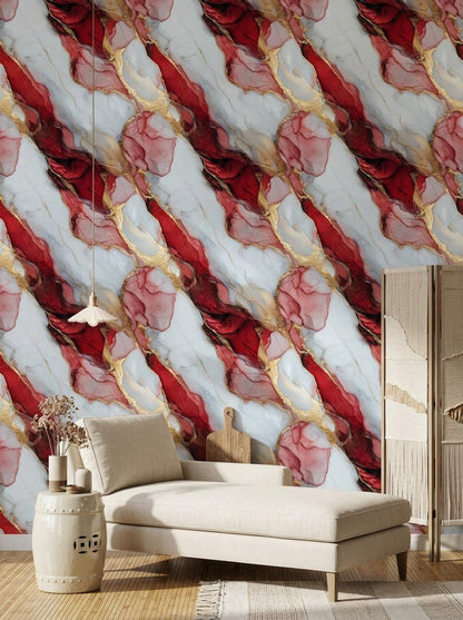 Marble Wallpaper Fluid Art Luxury Glam Wall Mural