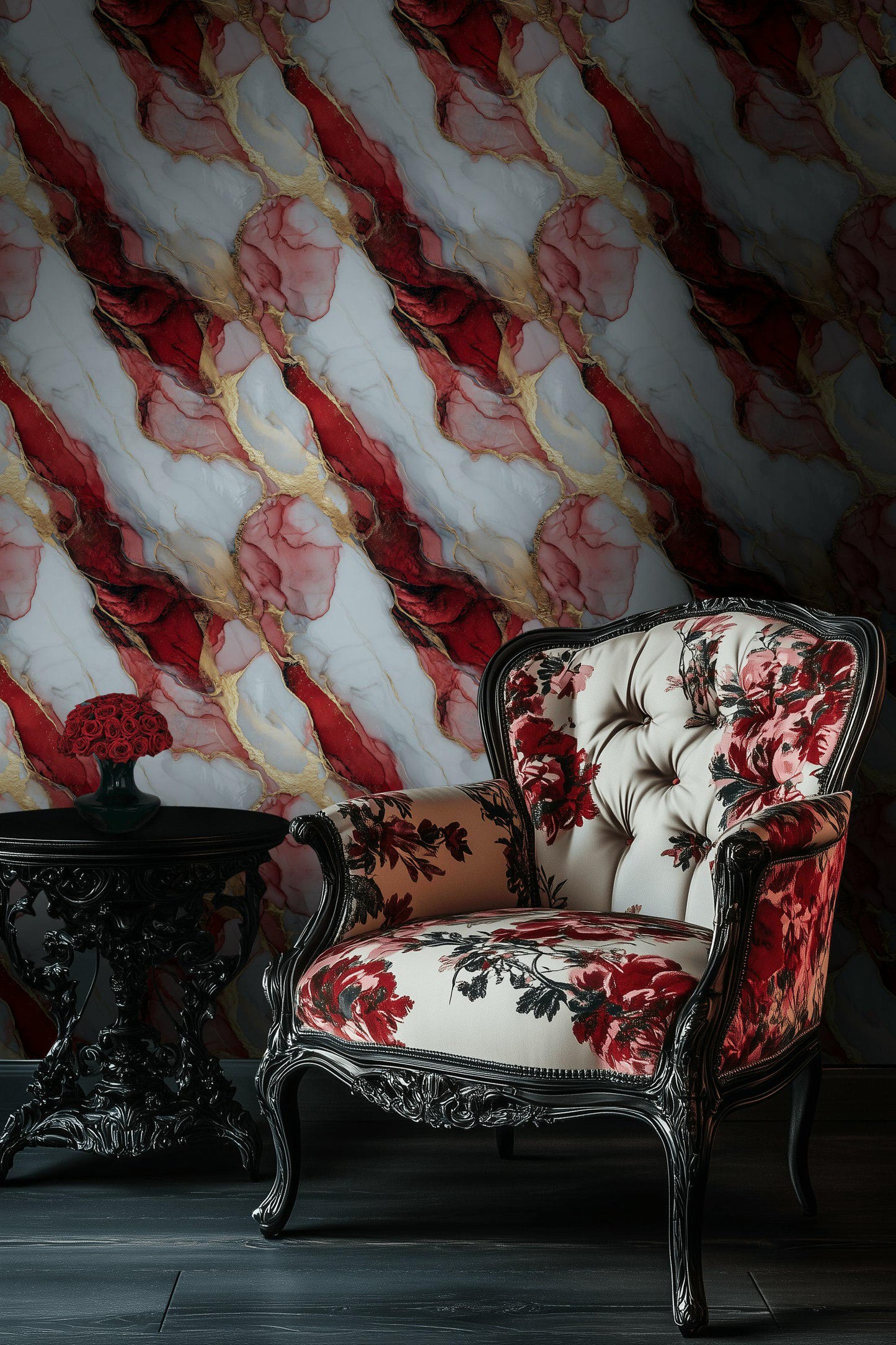 Marble Wallpaper Fluid Art Luxury Glam Wall Mural
