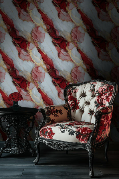 Marble Wallpaper Fluid Art Luxury Glam Wall Mural