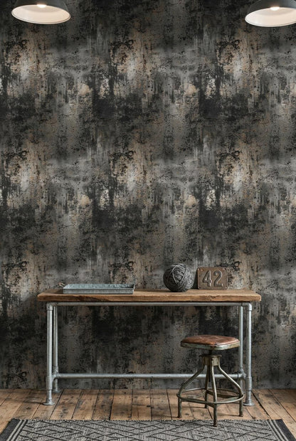 Grunge Texture Wallpaper Industrial Concrete Wall Mural