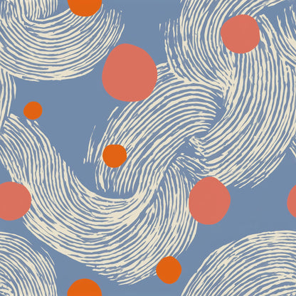 Artistic Brush Stroke Wallpaper Modern Pattern Wall Design Textured Abstract Home Decor