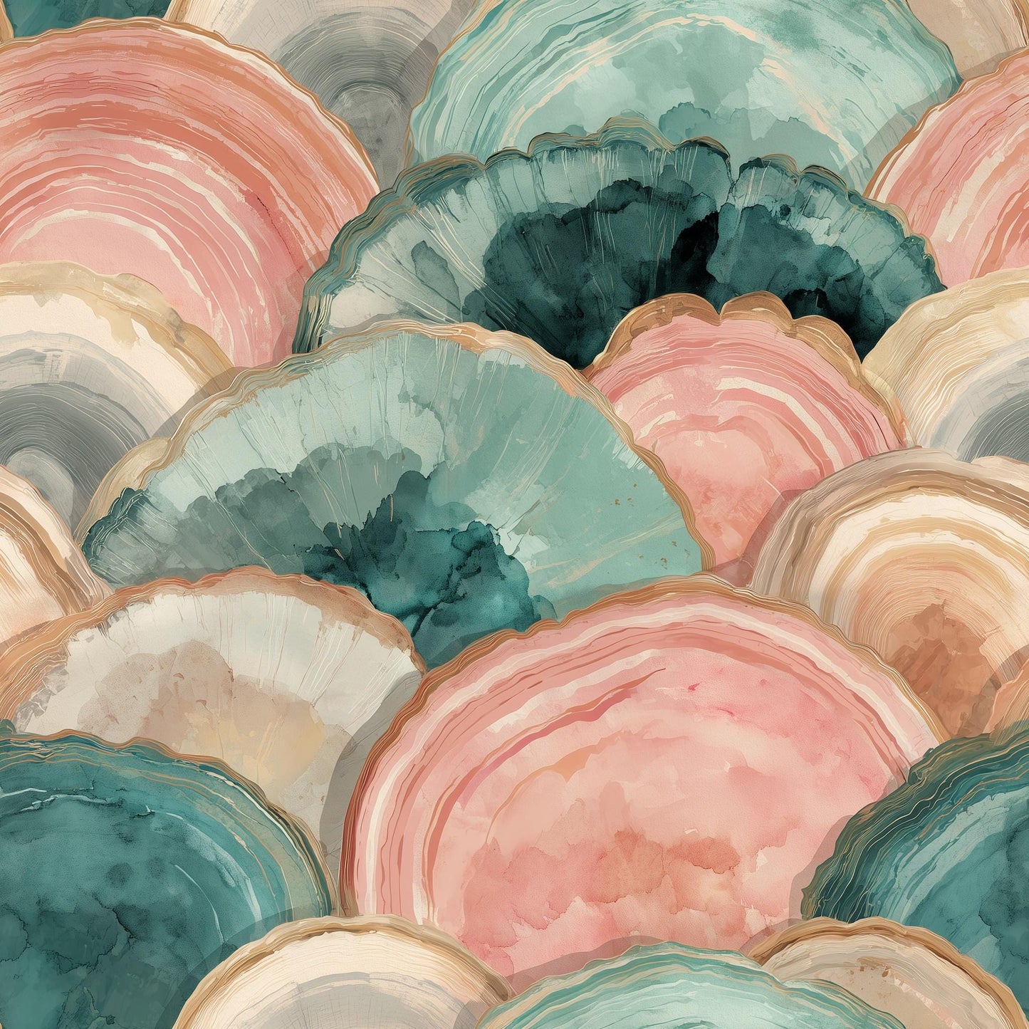 Abstract Marble Wave Wallpaper Fluid Art Pattern Pastel Geode Texture Modern Wall Decor