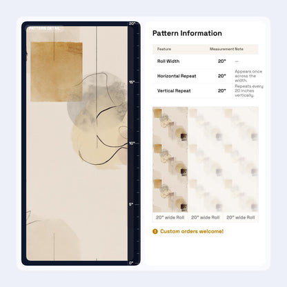 Neutral Abstract Pattern Wallpaper Minimal Line Art Geometric Modern Wall Design