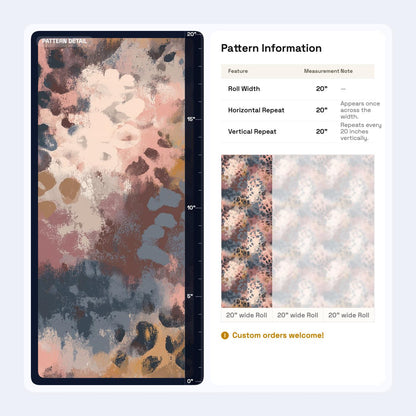 Abstract Painted Pattern Wallpaper, Modern Organic Wall Decor, Luxury Bedroom Interior Design
