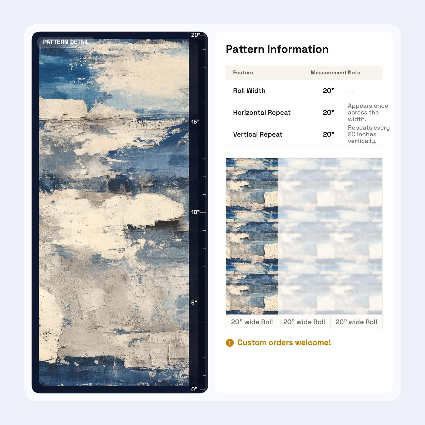 Coastal Abstract Wallpaper Pattern Blue White Textured Brush Modern Beach Style Decor