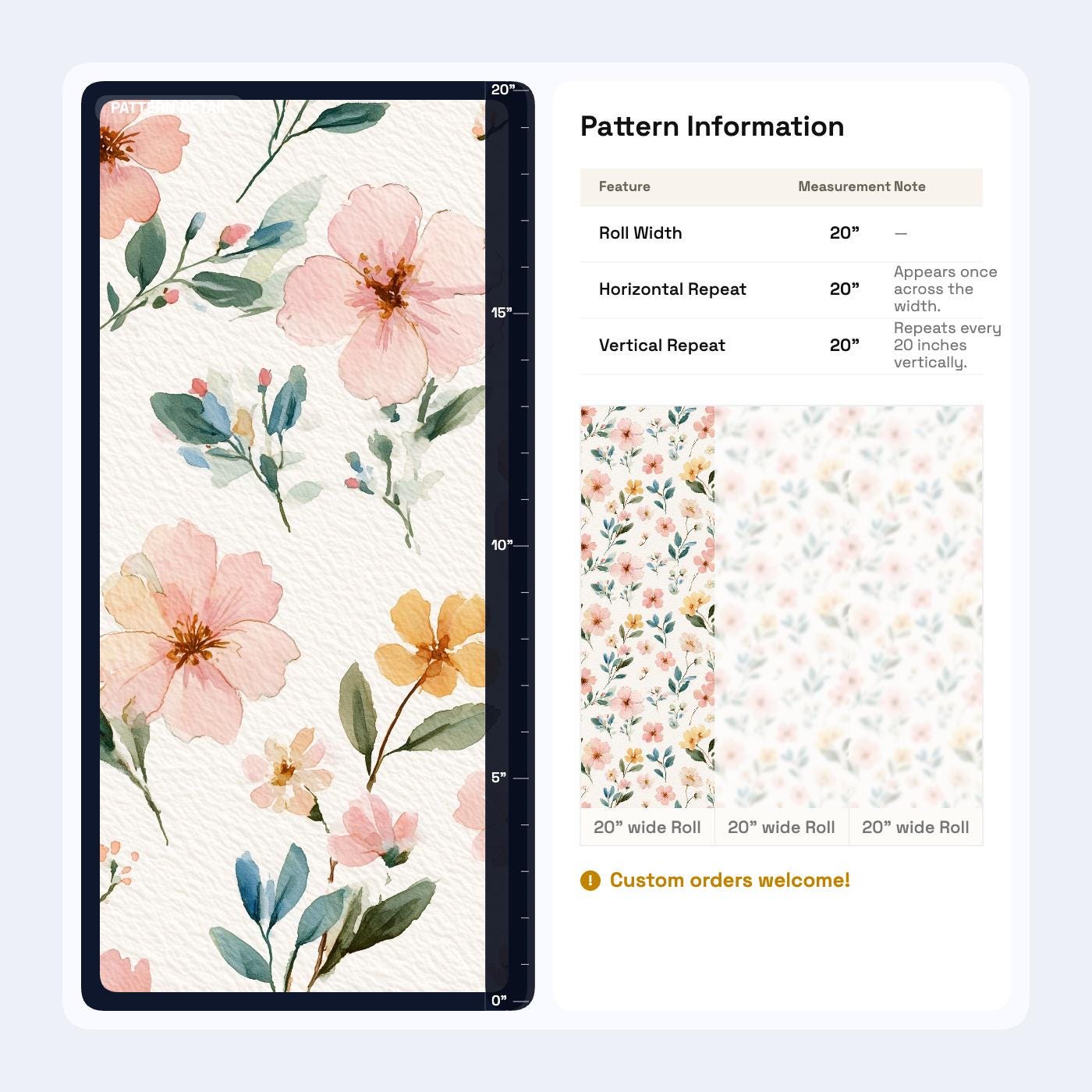 Minimal Floral Wallpaper Seamless Pastel Pattern Modern Elegant Wall Decor