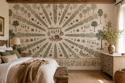 Foraging Wallpaper Botanical Berries Wall Mural