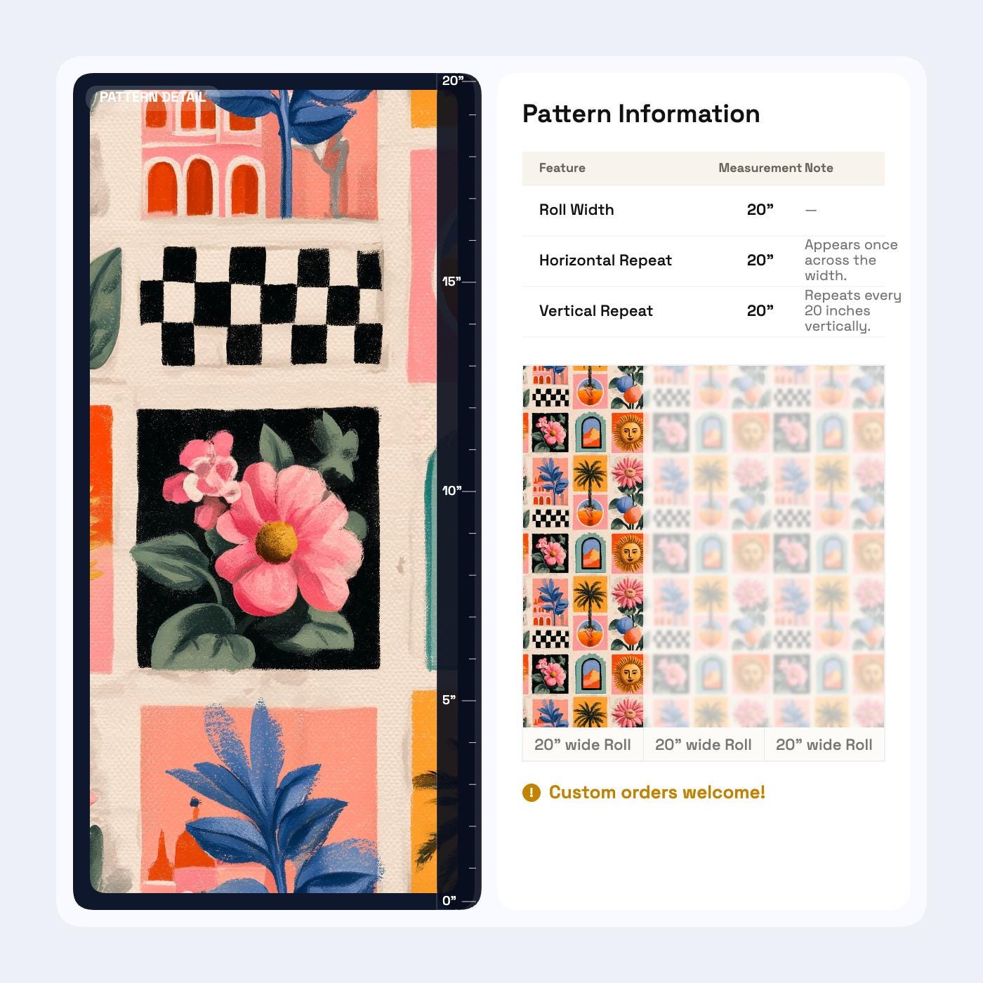 Retro Tile Wallpaper Mediterranean Pattern Eclectic Art Print Colorful Modern Wall Decor Repeat
