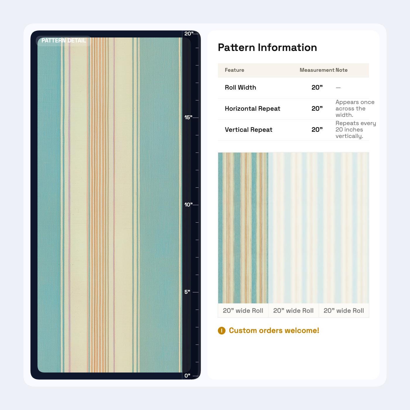 Sky Blue Pinstripe Wallpaper Calm Texture Inspired Modern Classic Wall Pattern