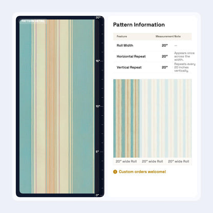 Sky Blue Pinstripe Wallpaper Calm Texture Inspired Modern Classic Wall Pattern