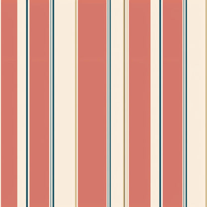 Warm Stripe Wallpaper Retro Modern Vertical Lines Neutral Wall Decor Home Design