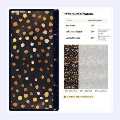 Dark Polka Dot Wallpaper Gold Speckle Modern Luxury Wall Decor Statement Design
