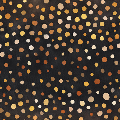 Dark Polka Dot Wallpaper Gold Speckle Modern Luxury Wall Decor Statement Design