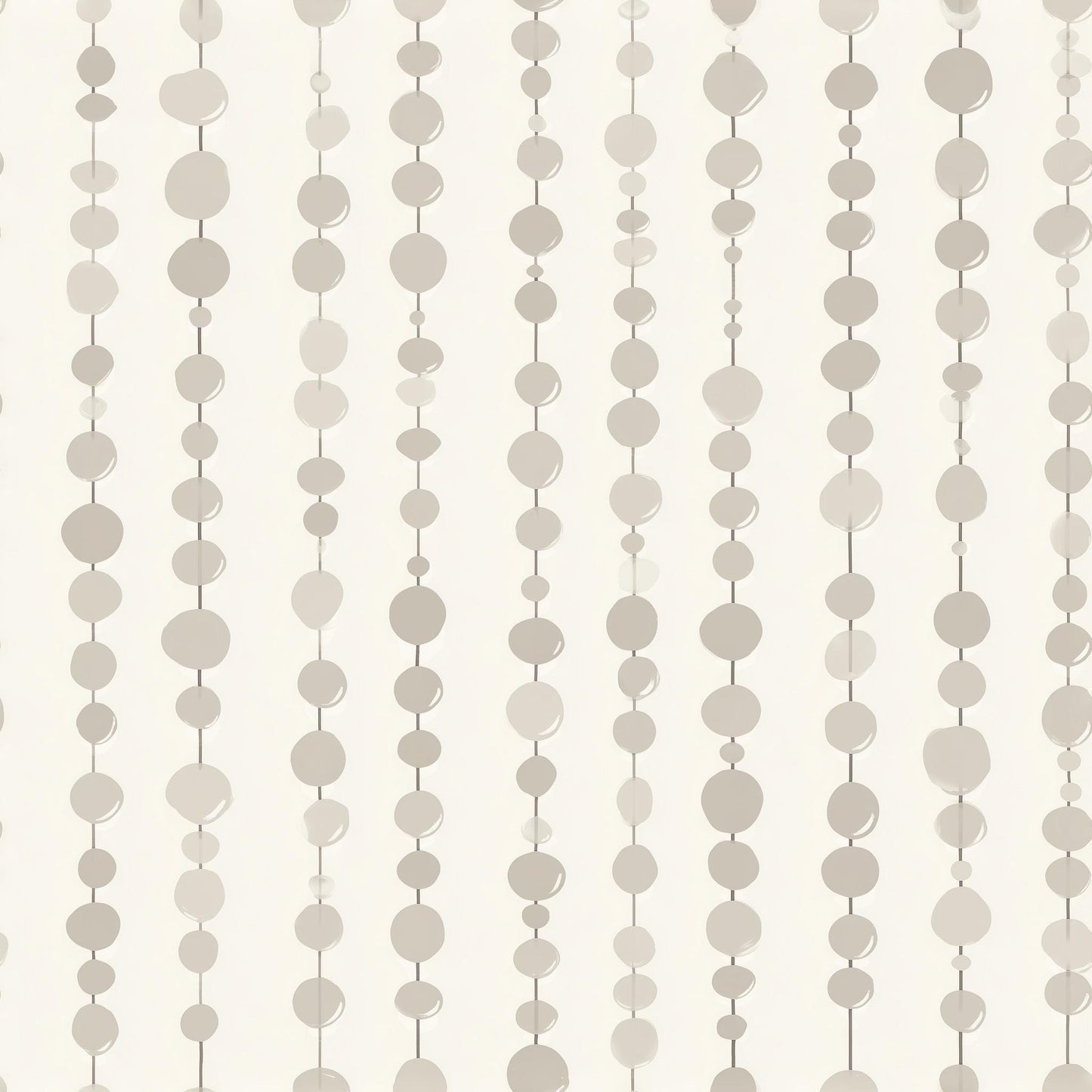 Neutral Bead Line Wallpaper Set Minimal Dot Pattern Scandinavian Japandi Wall Decor