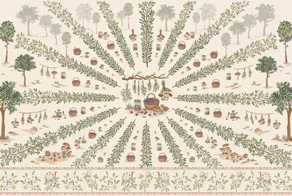 Foraging Wallpaper Botanical Berries Wall Mural