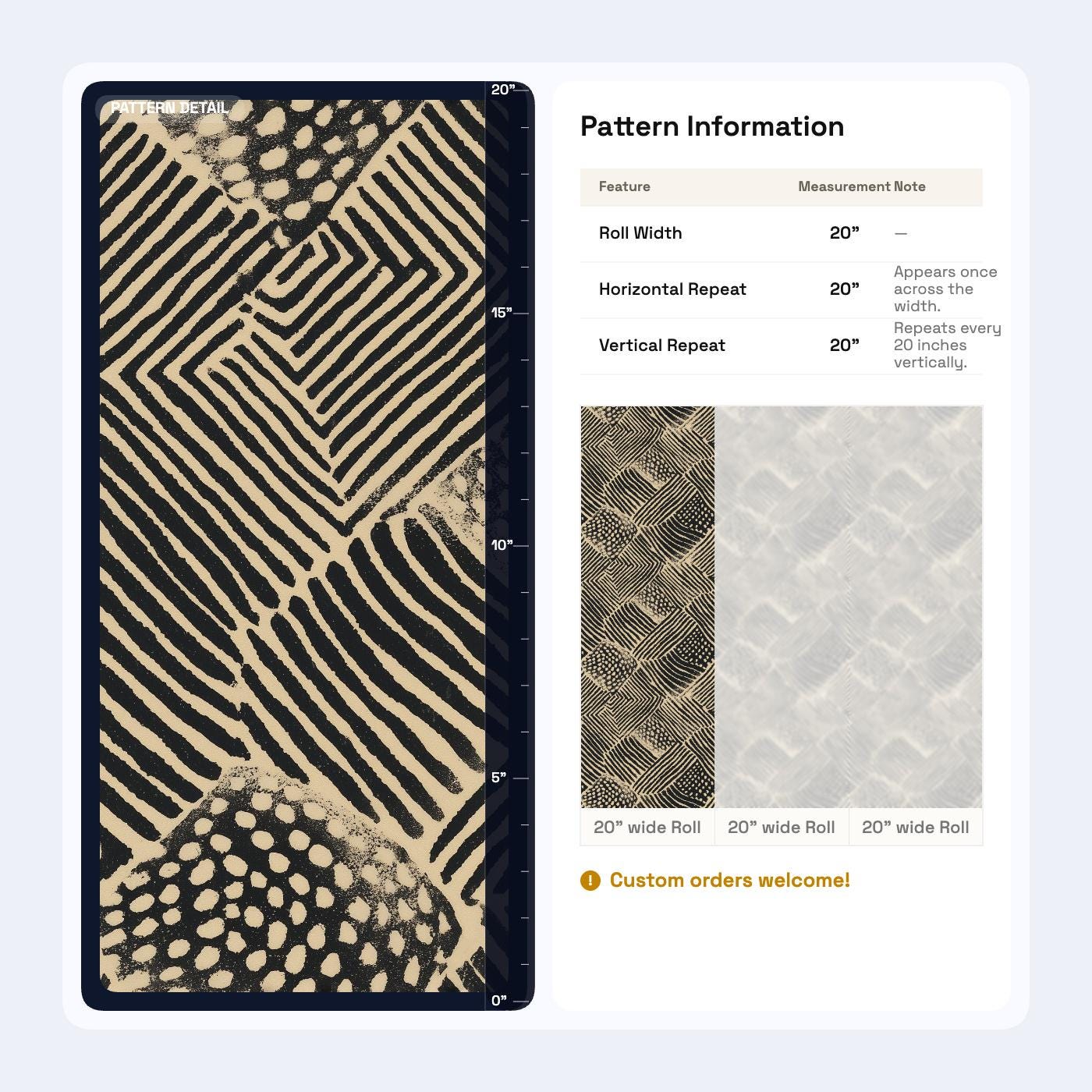 Primitive Linework Wallpaper Black Beige Geometric Block Print Wall Pattern