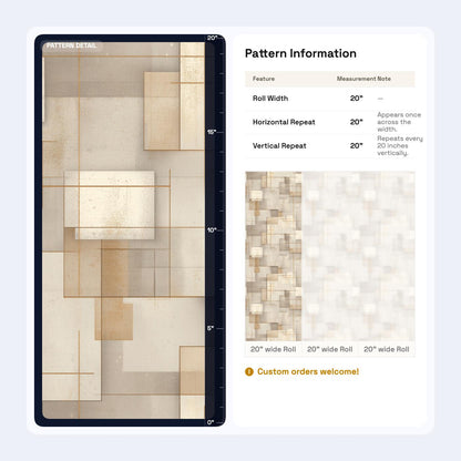 Modern Neutral Geometric Wallpaper Abstract Line Pattern Minimal Wall Decor