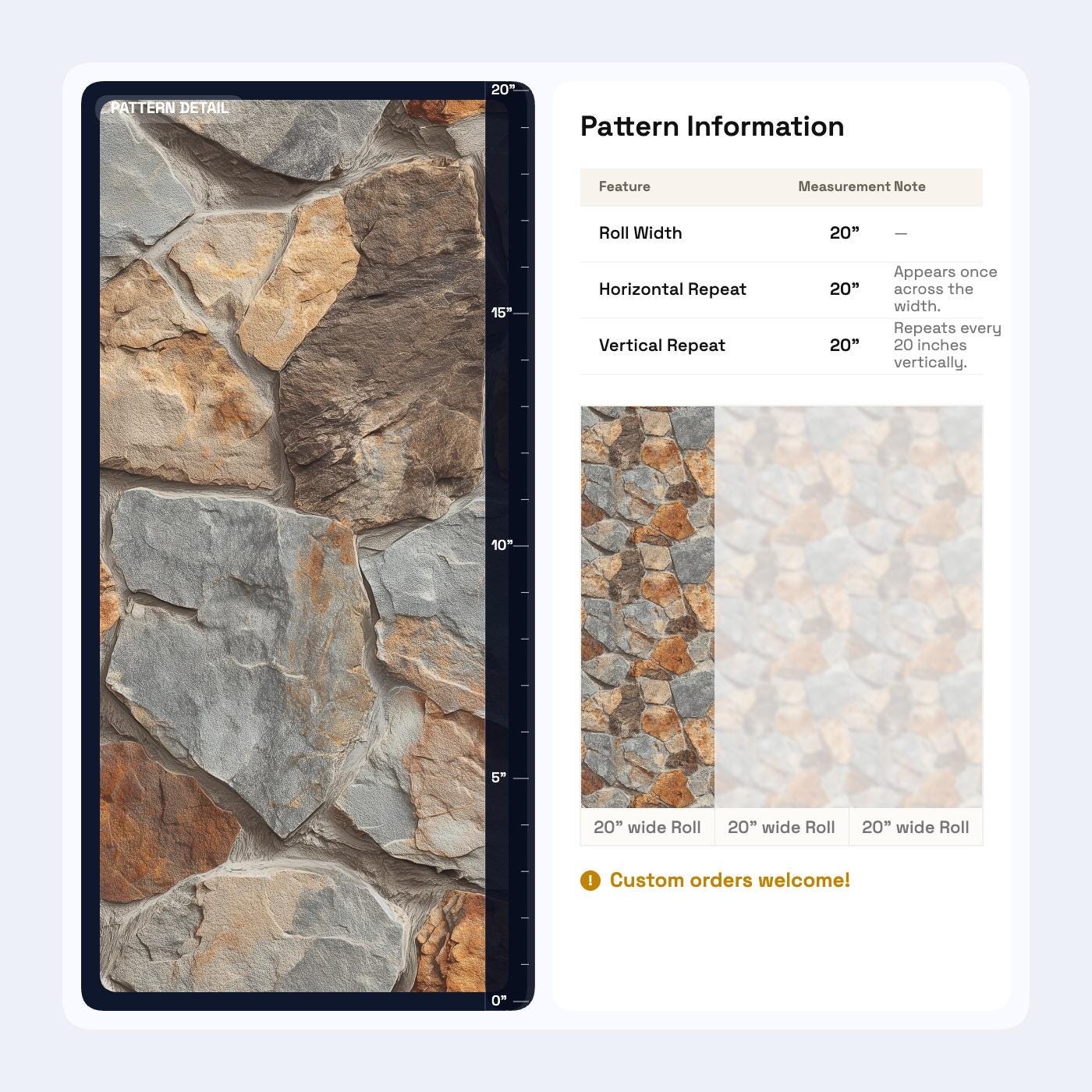 Rustic Stone Wall Wallpaper Faux Rock Pattern Natural Stacked Stone Cabin Lodge Decor