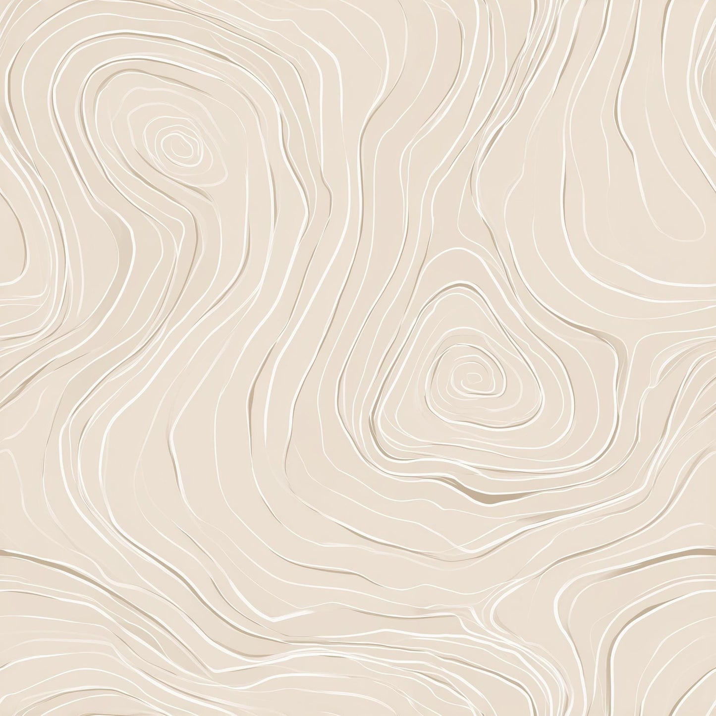 Topographic Wallpaper Contour Line Pattern Neutral Minimalist Modern Wall Decor