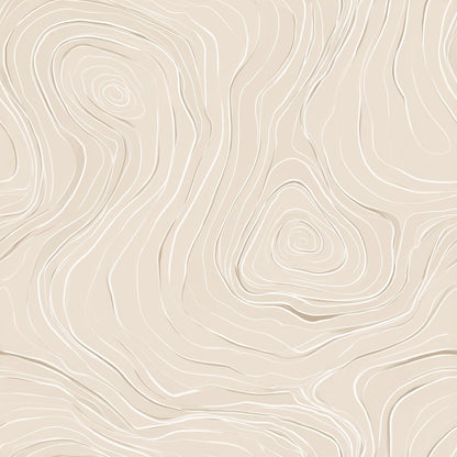 Topographic Wallpaper Contour Line Pattern Neutral Minimalist Modern Wall Decor